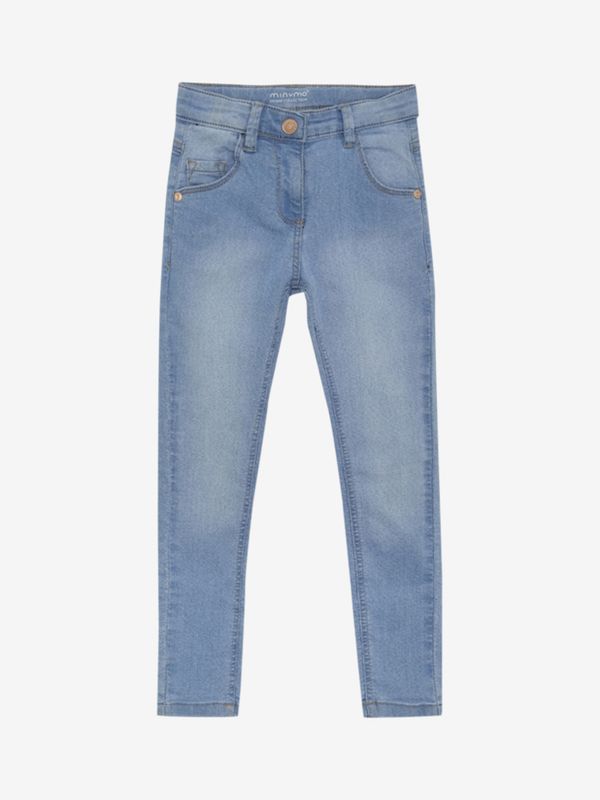 Slim fit jeans med stretch, lys denim minymo