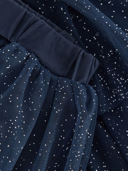 Hovedbilde Tyllskjørt navy glitter