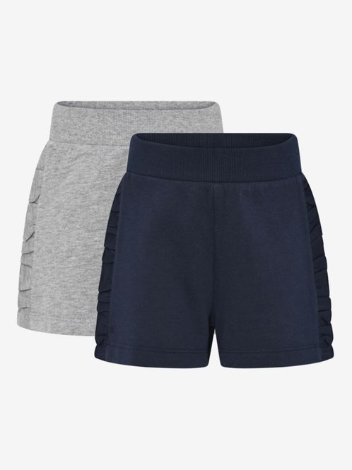 Hovedbilde unisex shorts 2 pakning, grå og blå - minymo