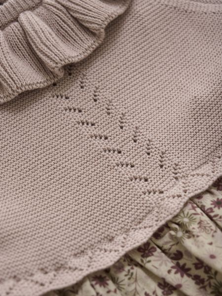 Blomsterkjole shadow gammelrosa