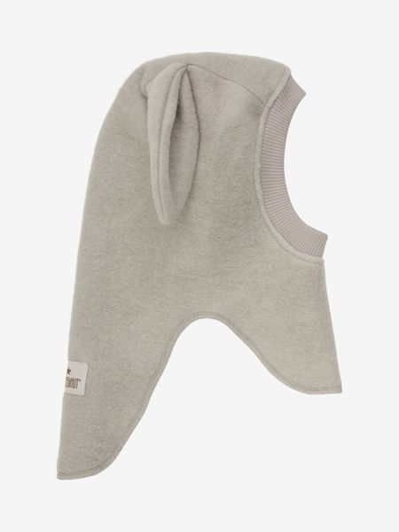 Balaclava beige ear wool